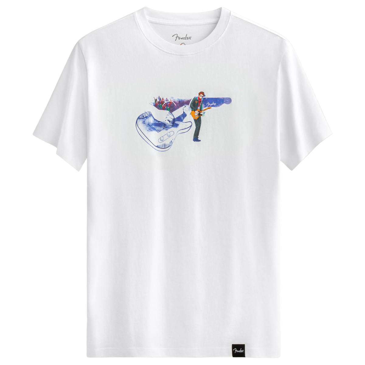 KAFT X FENDER X ZUHAL Lead Time - Off White - Tasarım T-Shirt - Unisex