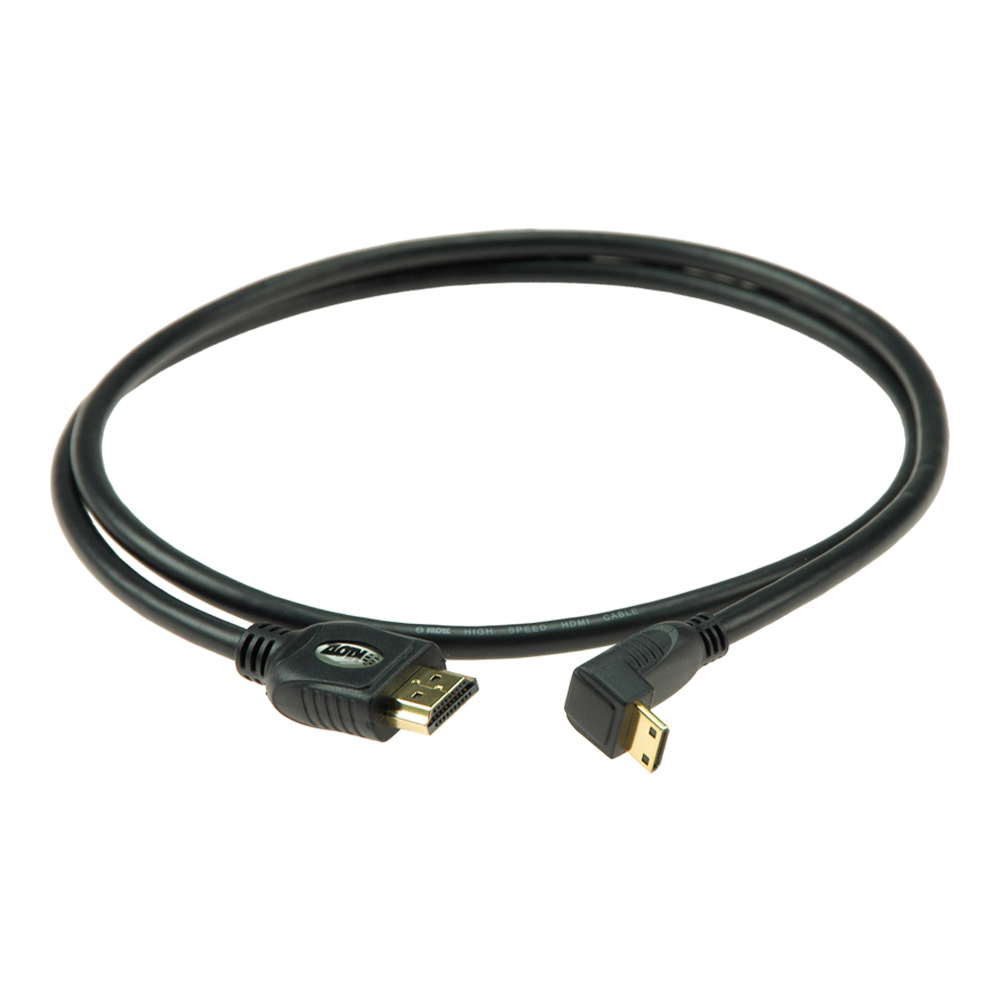 Klotz HDMI 1m 90° C-Plug LSU - A-Plug HDMI Yüksek Hızlı Kablo