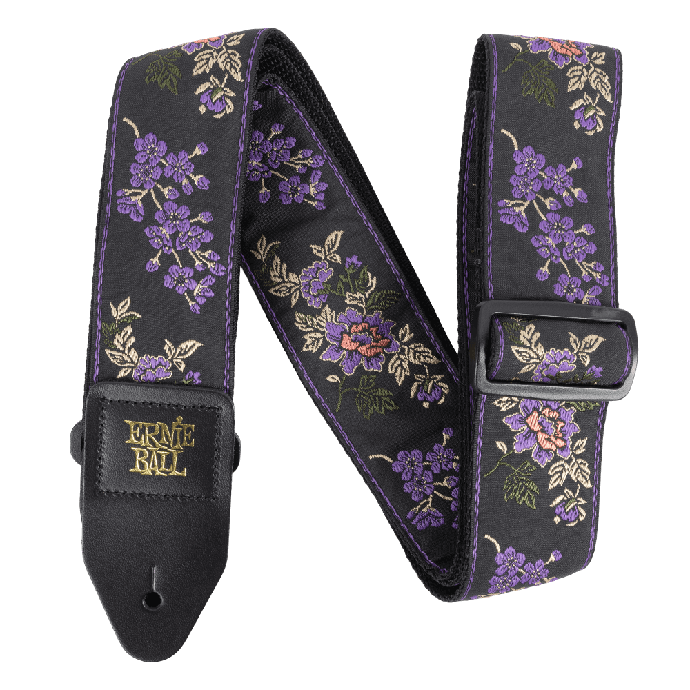 Ernie Ball Classic Jacquard Gitar/Bas Gitar Askısı - Lavender Blossom
