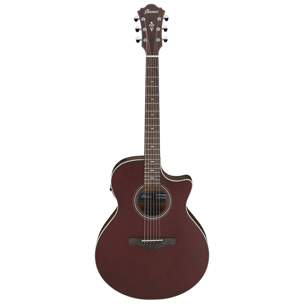 IBANEZ AE100-BUF Burgundy Flat Elektro Akustik Gitar