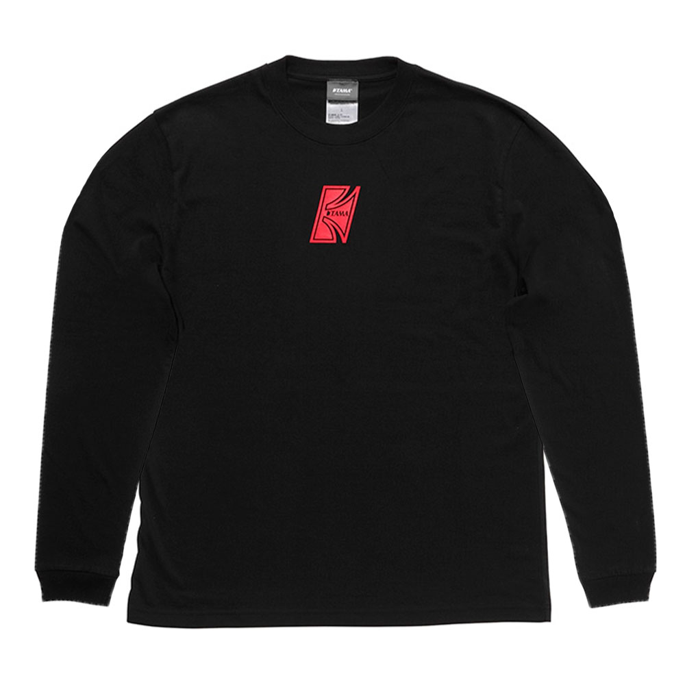 TAMA Long Sleeved T-Shirt Black w/ T Logo XXL Beden