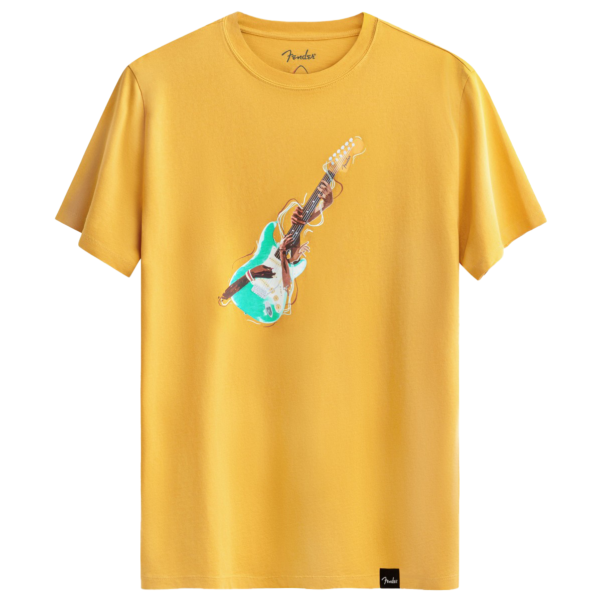 KAFT X FENDER X ZUHAL Riff Hands - Sulphur - Tasarım T-Shirt - Unisex