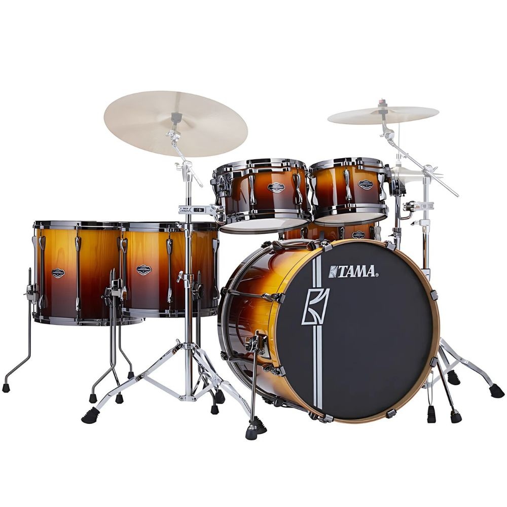 TAMA ML62HZBSP-SFP Limited Superstar Sapphire Fade Hyper-Drive 6 Parça (22B/14S/10T/12T/14F/16F) Akustik Davul Seti