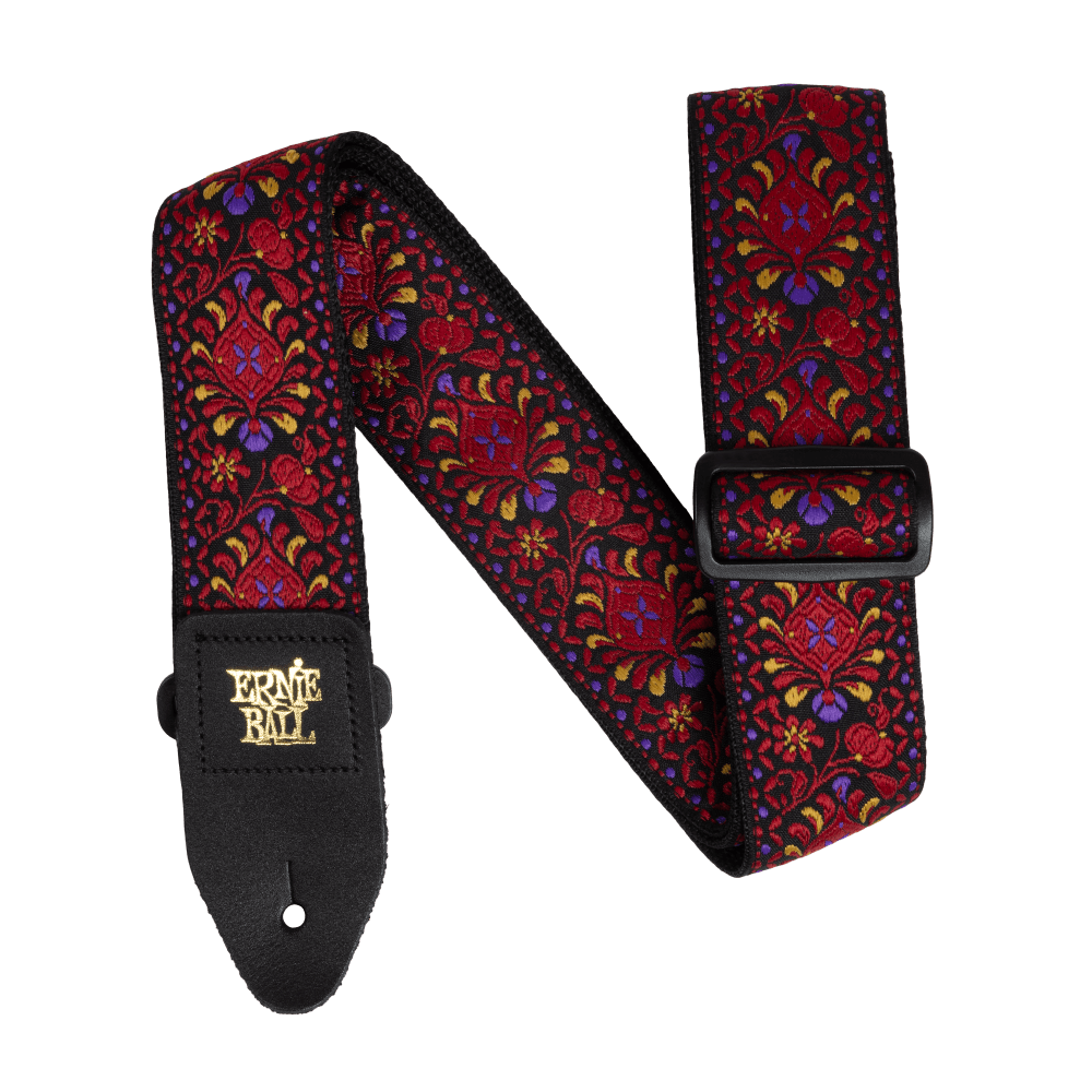 ERNIE BALL Crimson Royal Bloom Jacquard Gitar Askısı