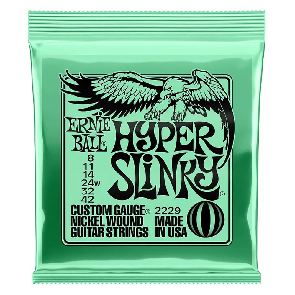 Ernie Ball P02229 Hyper Slinky Nickelwound 8-42 Elektro Gitar Tel Seti