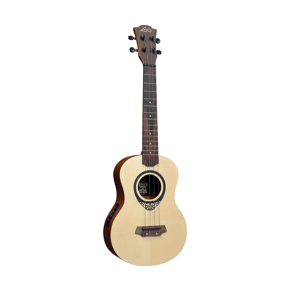 LAG GLU TKU150TE Tiki Tenor Natural Elektro Ukulele