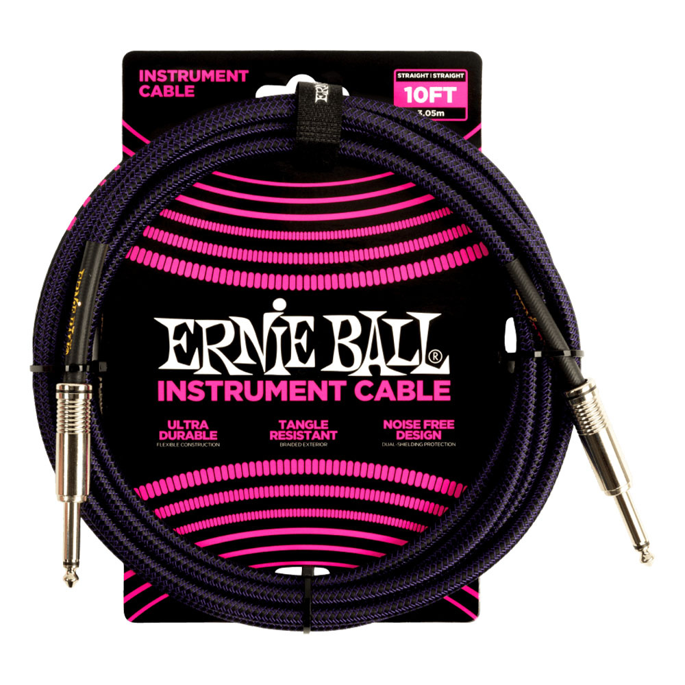 ERNIE BALL P06393 Uç 3 Metre Siyah Enstrüman Kablosu