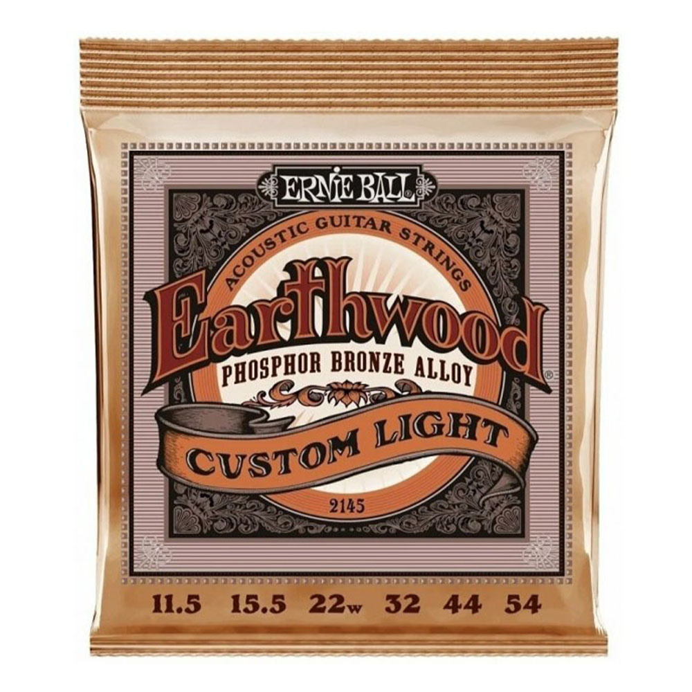 Ernie Ball P02145 Earthwood Custom Light Phosphor Bronz 11,5-54 Akustik Gitar Tel Seti