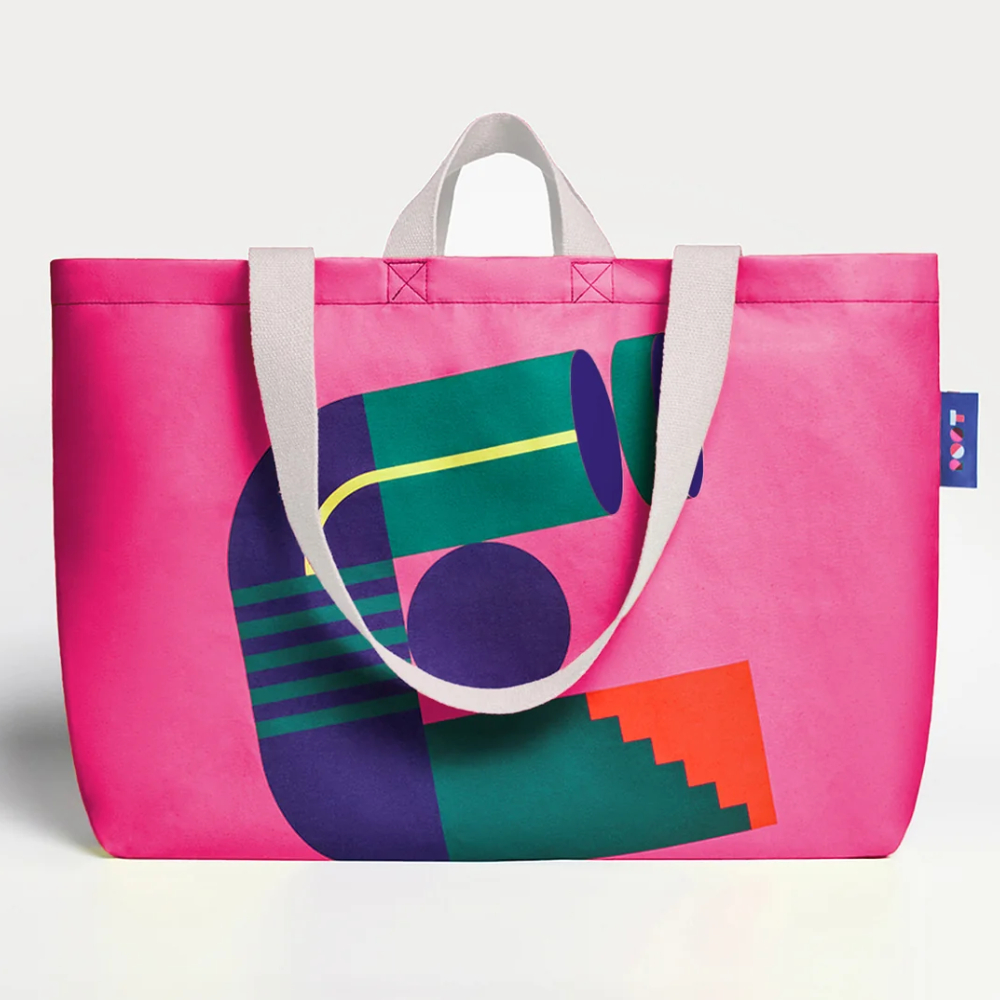 ROOT Pembe & İndigo Kanvas Çanta