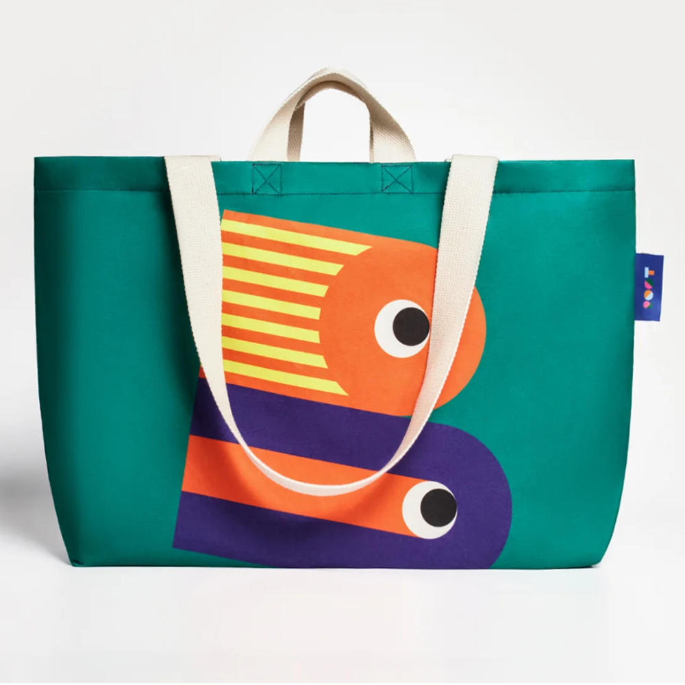 ROOT Yeşil & İndigo Kanvas Çanta