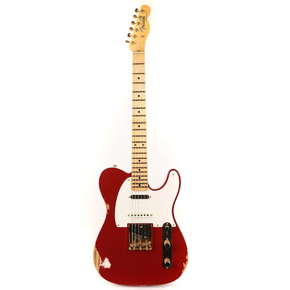 FENDER Custom Shop S21 Limited Edition 1961 Telecaster Relic Gülağacı Klavye Aged Candy Apple Red Elektro Gitar