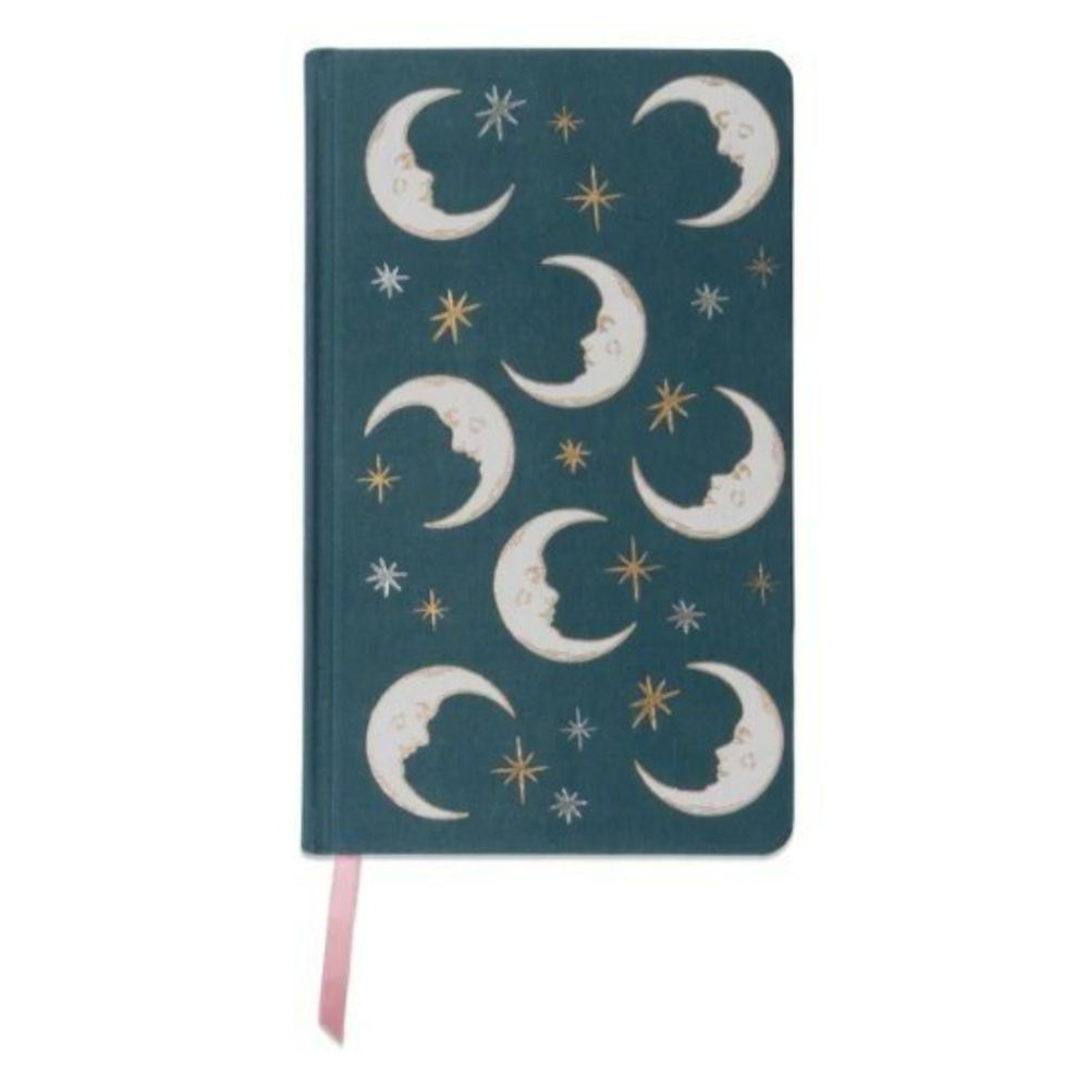 DESIGNWORKS INK Celestial Bookcloth Journal Ay Figürlü