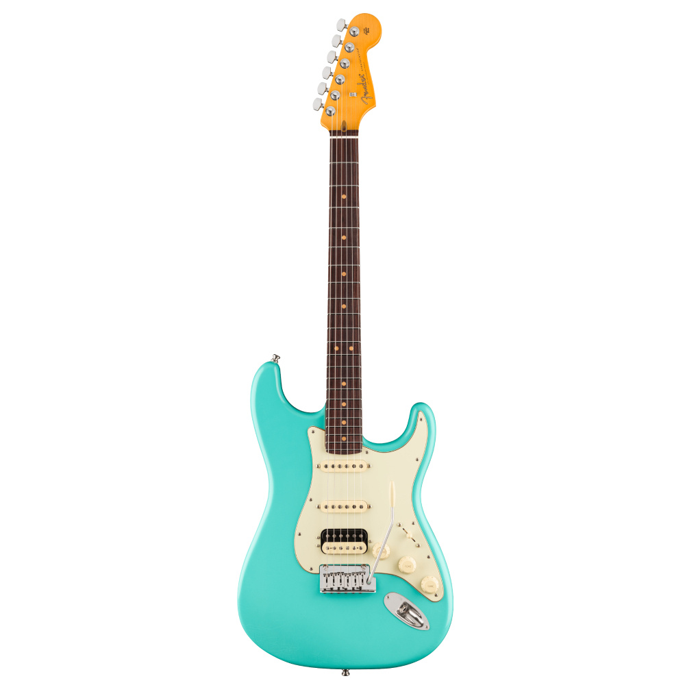 FENDER American Ultra Luxe Vintage 60s Stratocaster HSS Gülağacı Klavye Sea Foam Green Elektro Gitar