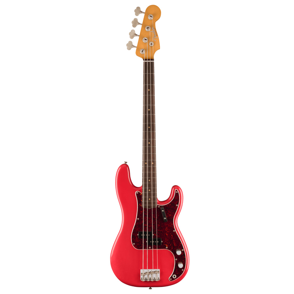 FENDER Limited Edition Vintera II Road Worn 60s Precision Bass Gülağacı Klavye Fiesta Kırmızı w/Hard Case Bas Gitar