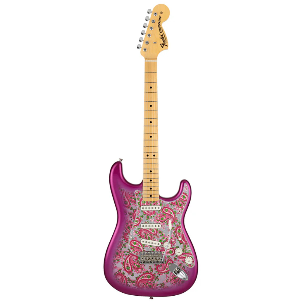 FENDER Limited Edition Made in Japan Stratocaster Akçaağaç Klavye Pink Paisley w/Bag Elektro Gitar