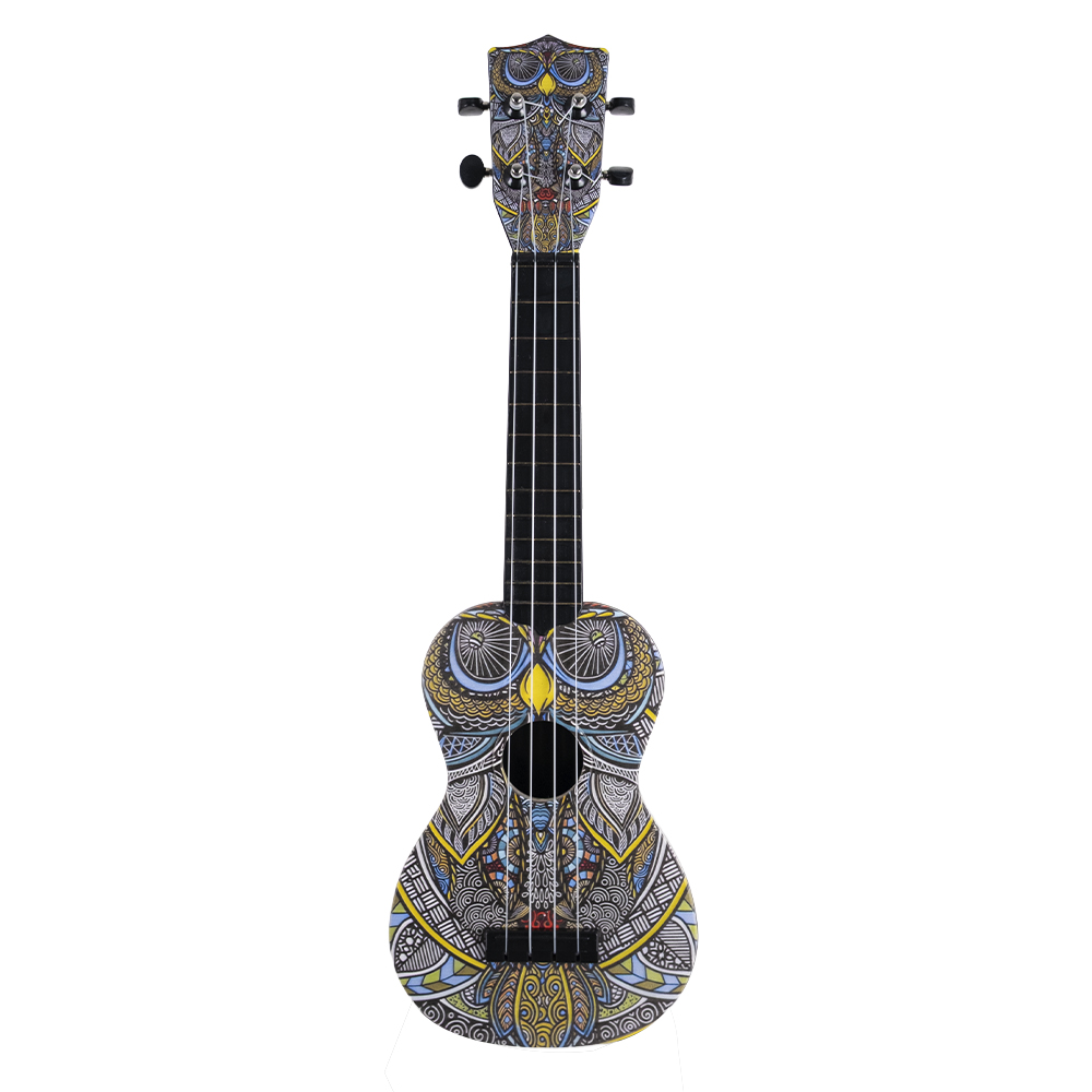 Karin Tribal Baykuş Desenli Soprano Ukulele