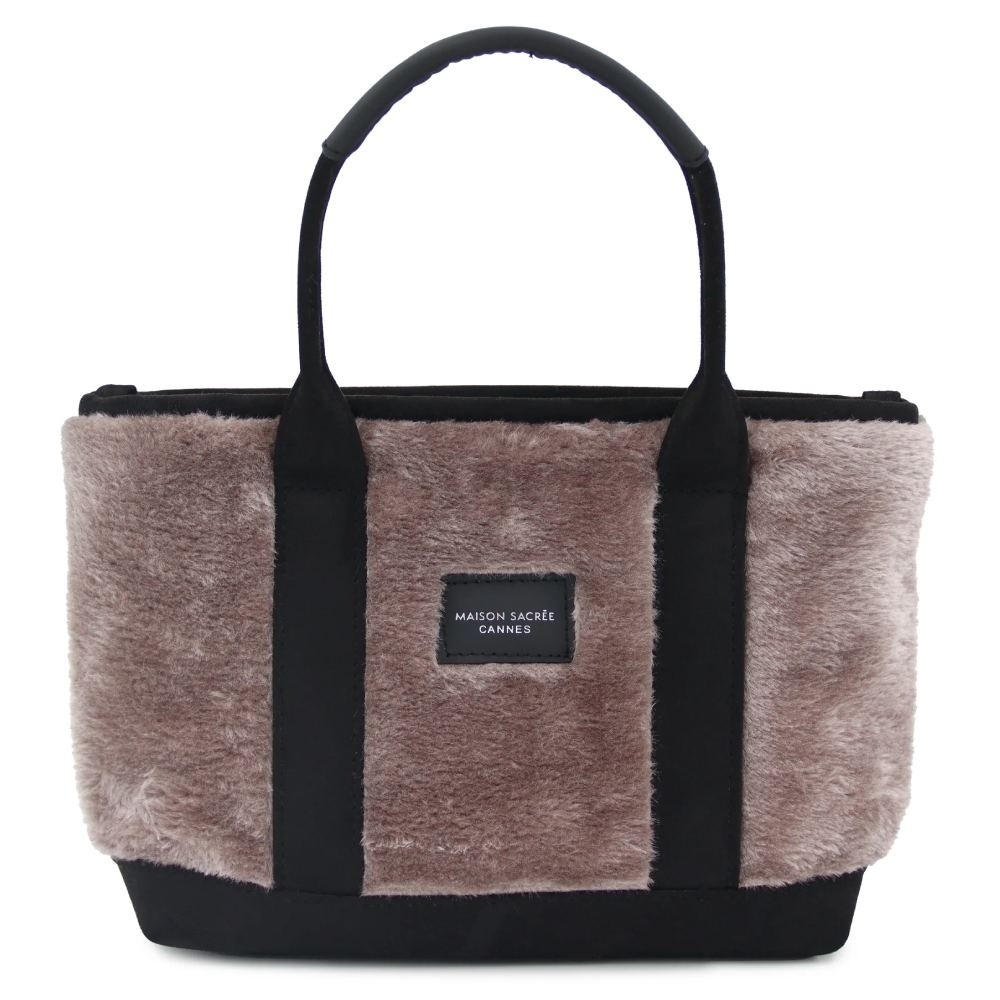 MAISON SACREE Miramar Peluş Gri Mini Kol Çantası