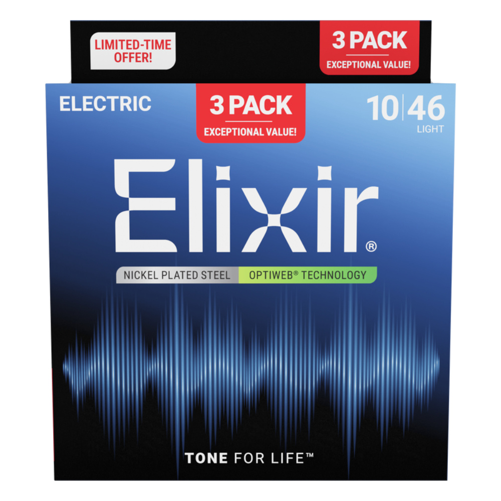 Elixir 16572 ( 3 Pk 19052 ) 010-046 Optiweb Elektro Gitar Teli
