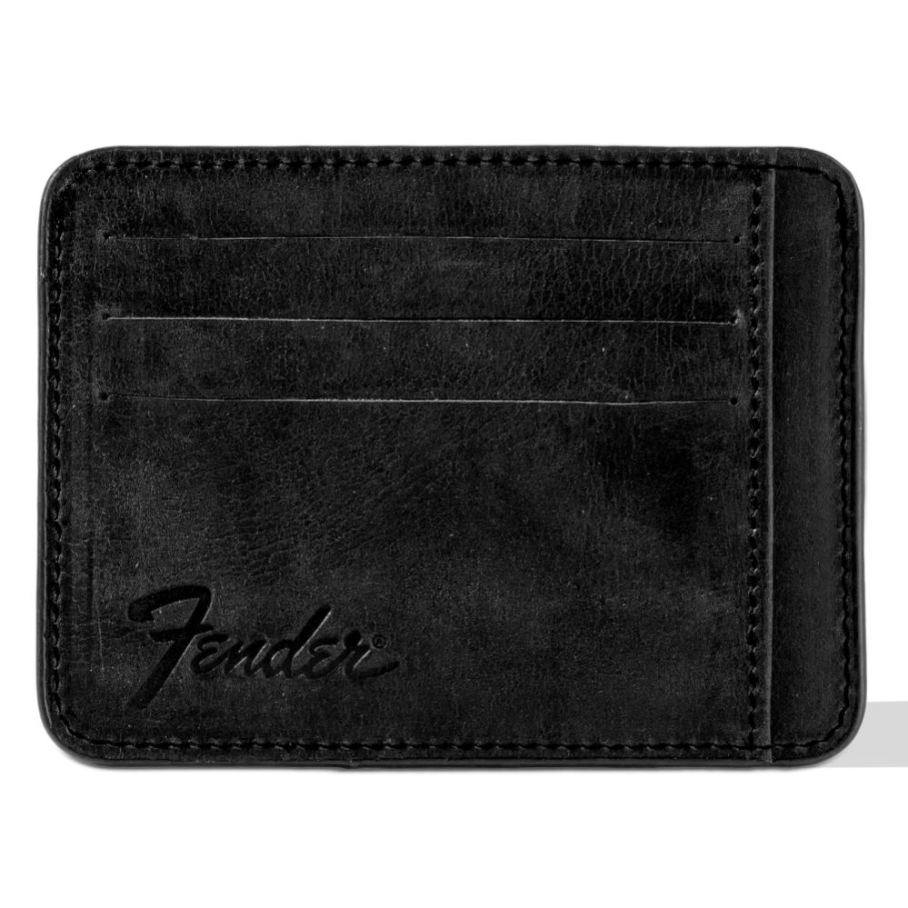 FENDER® Deri Siyah Kartlık