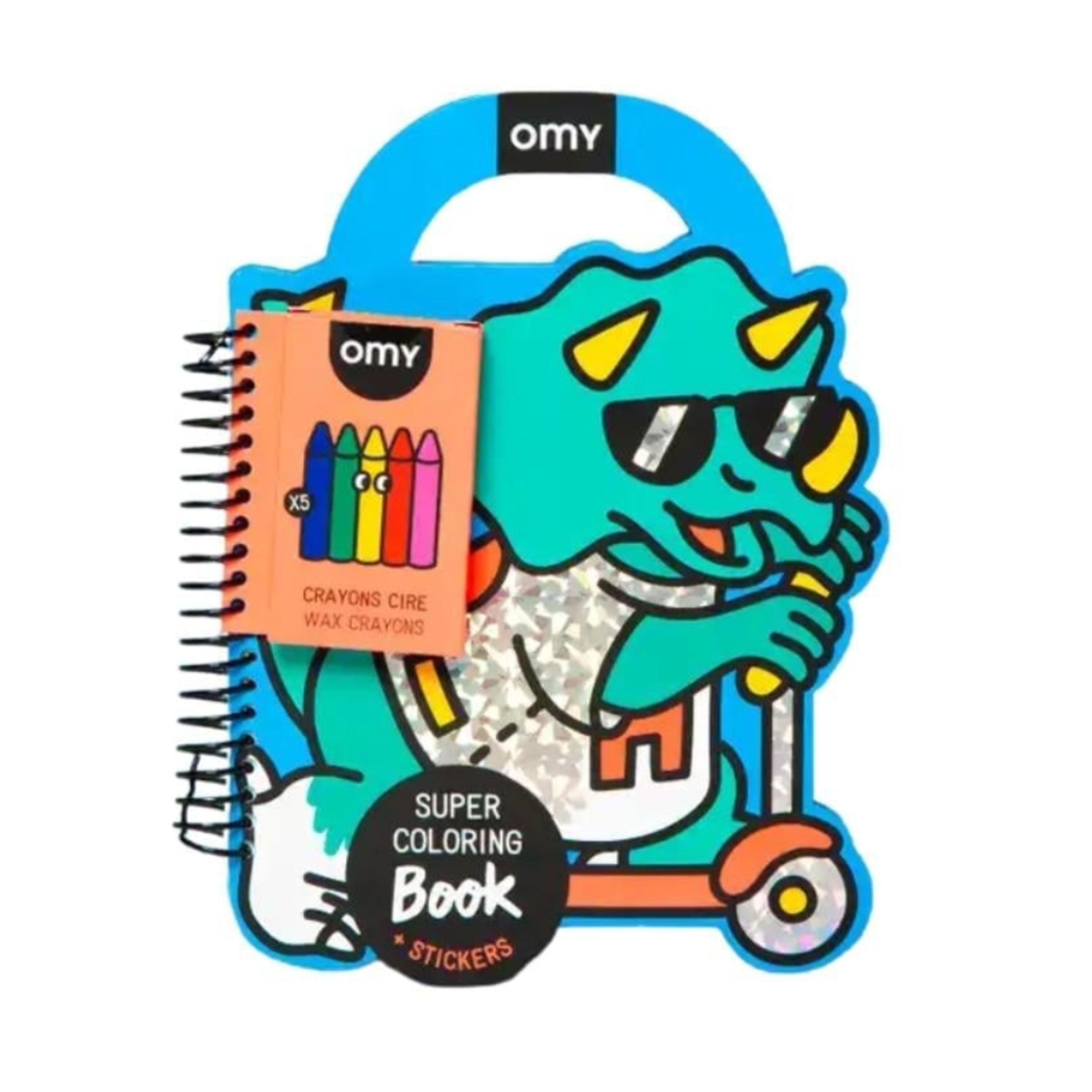 OMY Super Boyama & Sticker Defteri - Dino