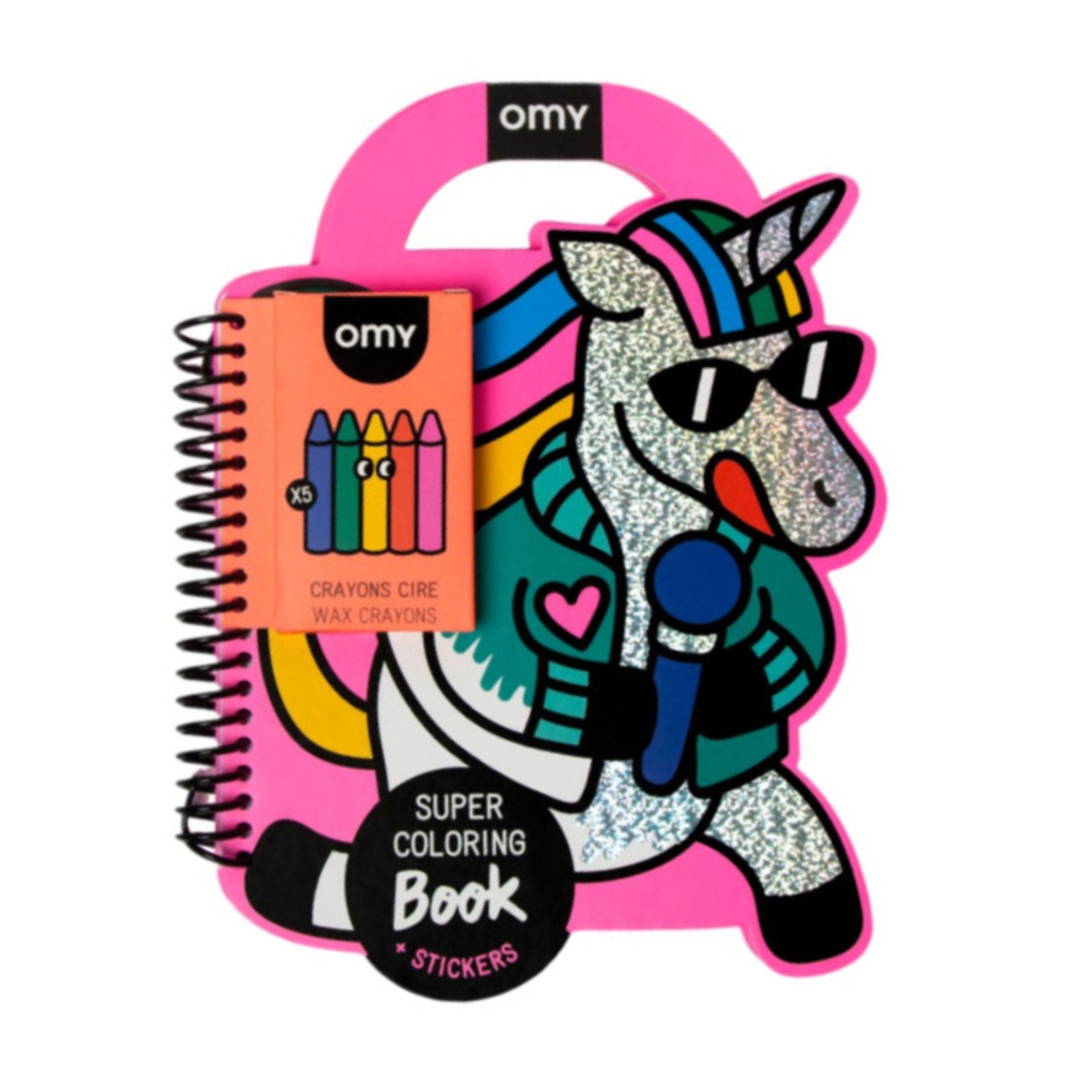 OMY Super Boyama & Sticker Defteri - Lily