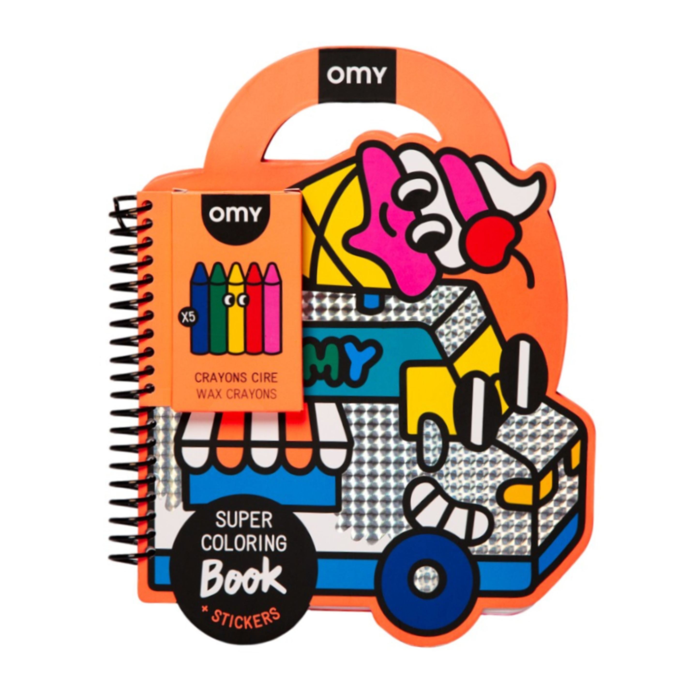 OMY Super Boyama & Sticker Defteri- Yummy