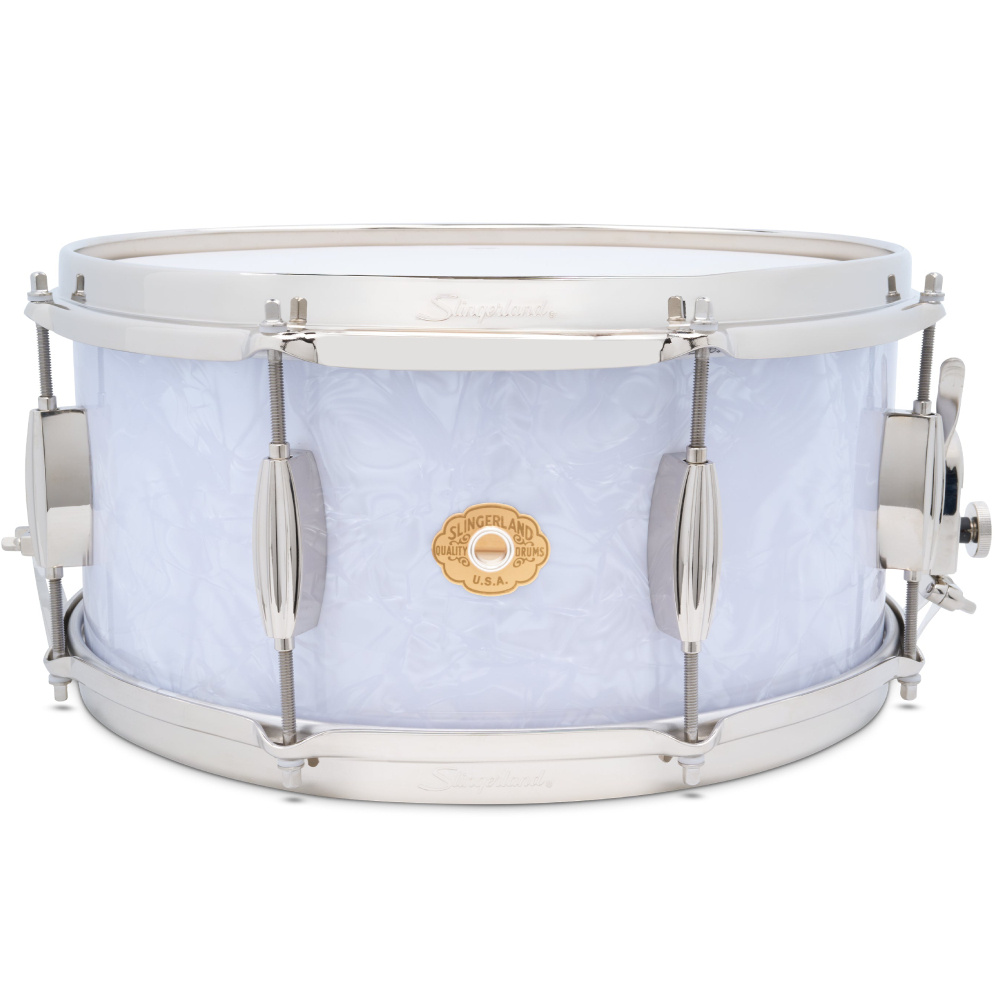 SLINGERLAND Radio King Artist White Marine Pearl Wrap 14