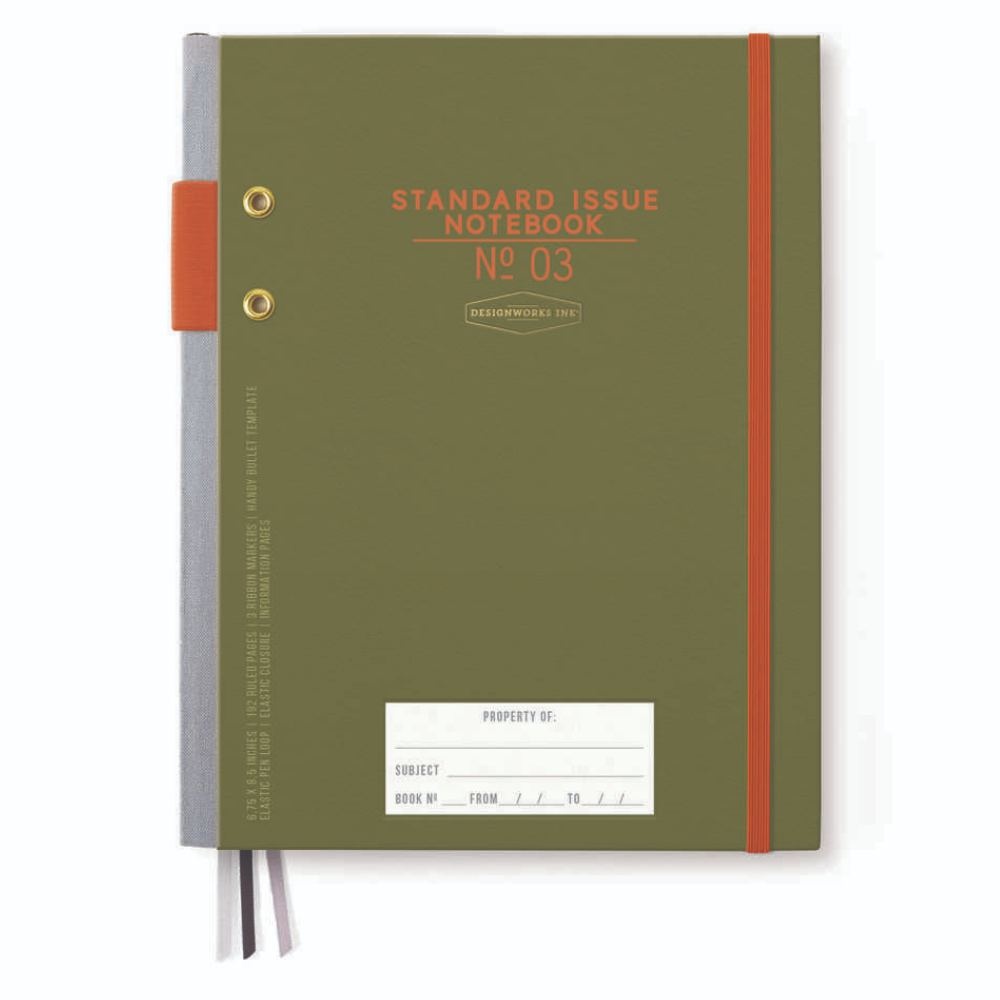 DESIGNWORKS INK Standard Issue Planlayıcı Defter - Yeşil