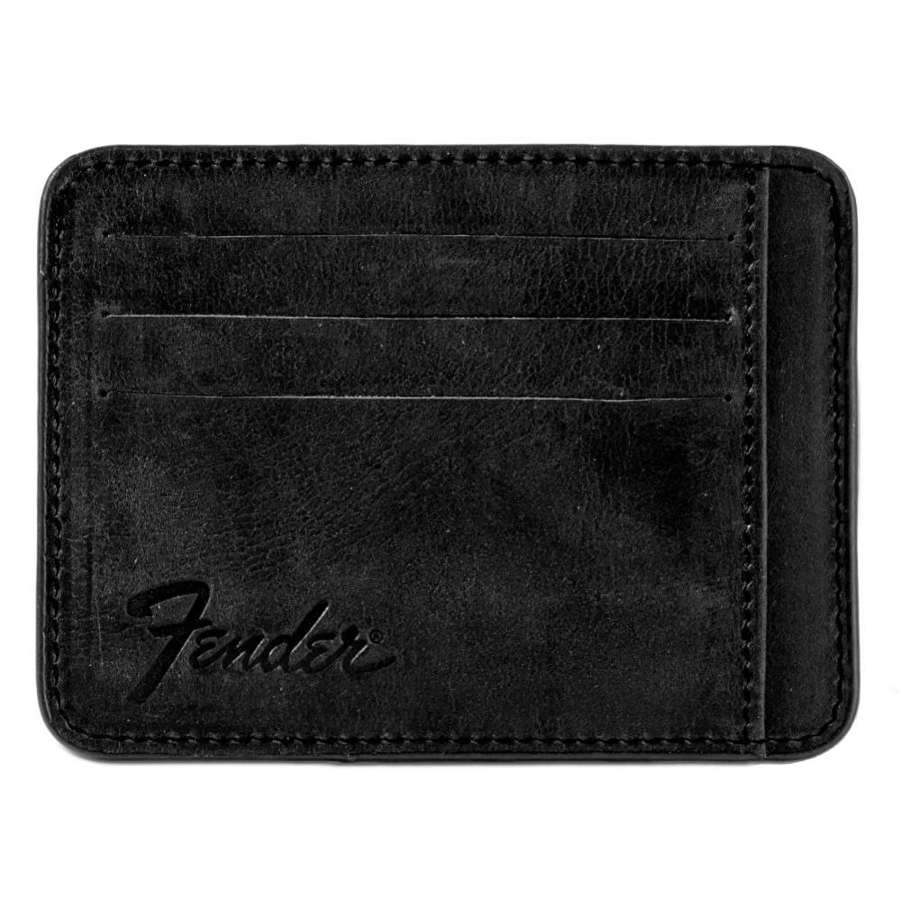 FENDER® Deri Siyah Kartlık