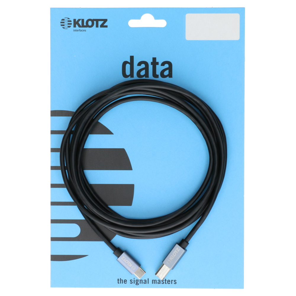 Klotz Yüksek Hızlı USB 2.0 C-B Uçlu USB Data Kablosu 1m