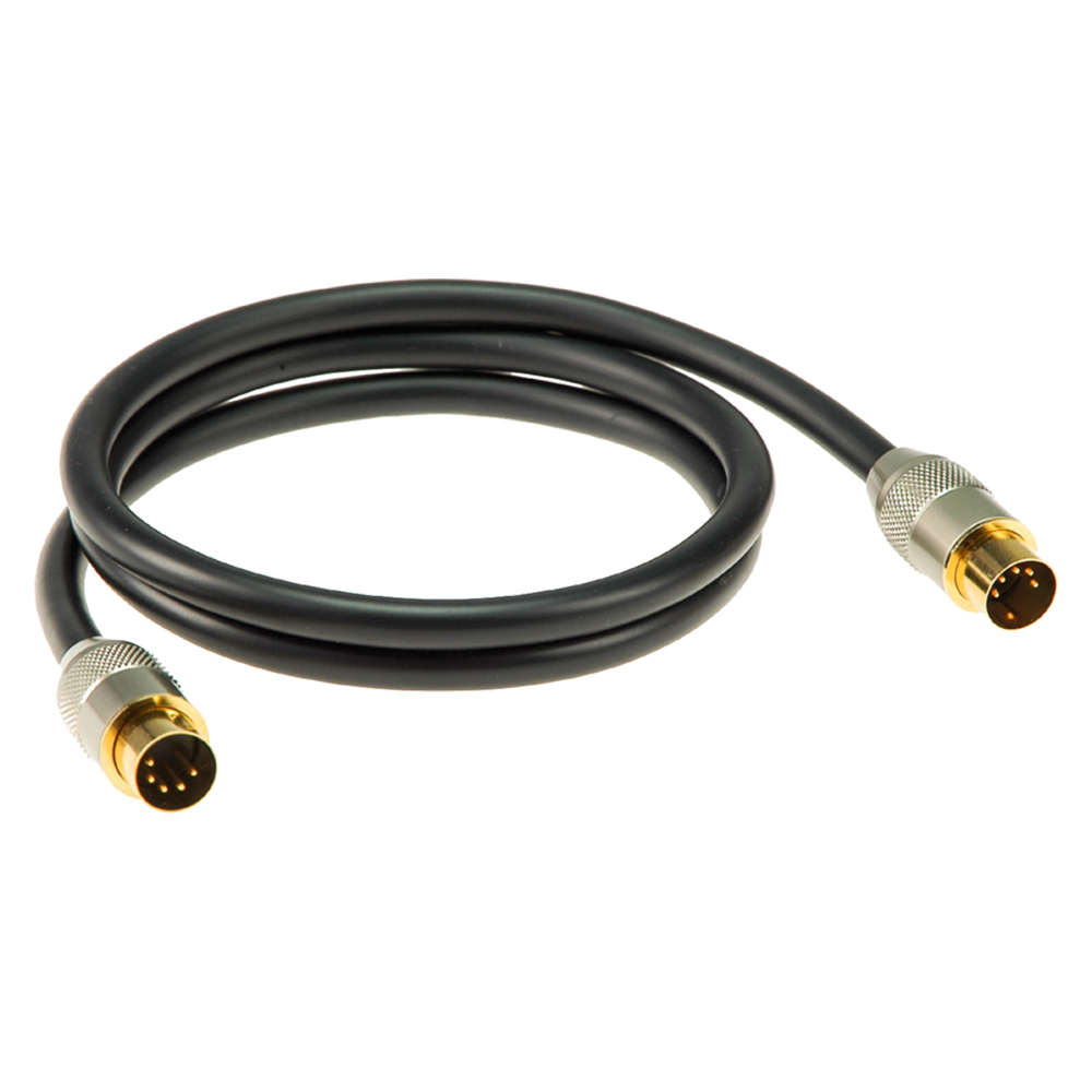 Klotz Profesyonel MIDI Dijital Kablo 6m DIN 5 - DIN 5 180° Altın Uçlu