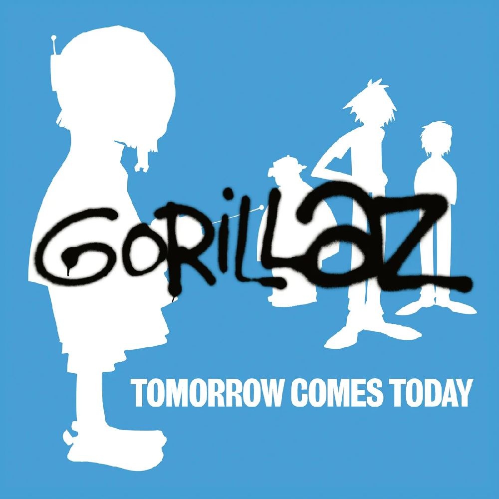 Gorillaz - Tomorrow Comes Today (25th Anniversary - White & Blue Color-In-Color Vinyl)