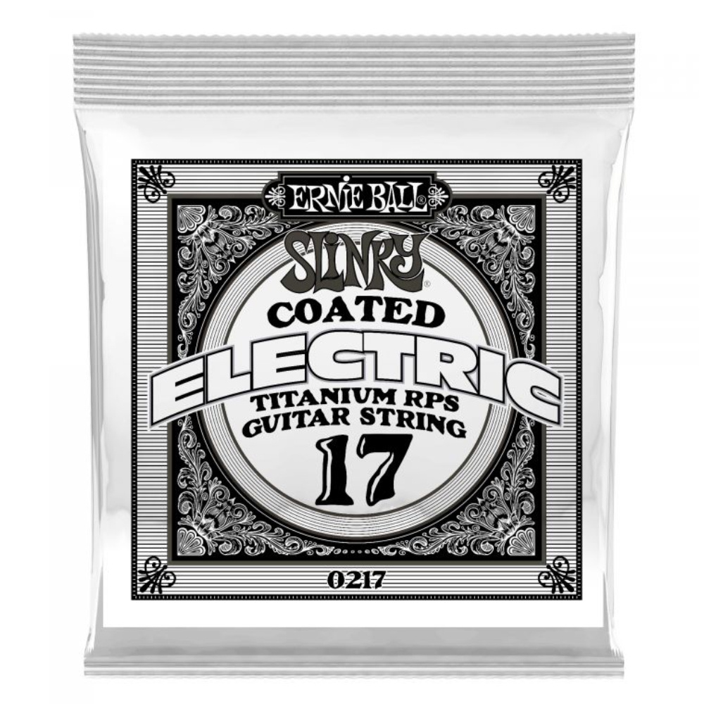ERNIE BALL 017 Slinky Kaplamalı Titanium Reinforced Elektro Gitar İçin Tek Tel