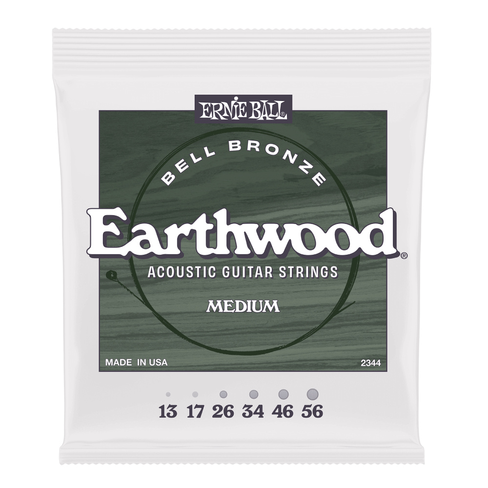 ERNIE BALL Earthwood Bell Bronze Medium 13-56 Akustik Gitar Teli