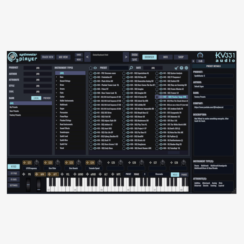 KV331 Audio SynthMaster 3 Player Synth Yazılımı