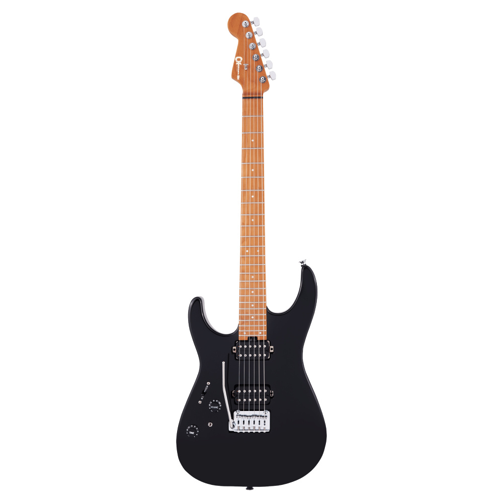 Charvel Pro-Mod DK24 HH 2PT CM Caramelized Fingerboard Gloss Black Solak Elektro Gitar