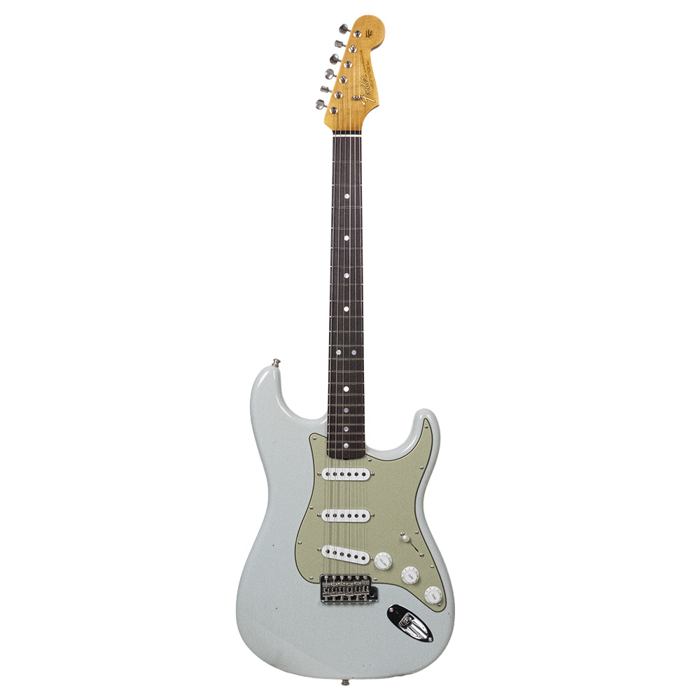 Fender Custom Shop Limited Edition 1965 Stratocaster Journeyman Relic Gülağacı Klavye Faded Sonic Blue Elektro Gitar