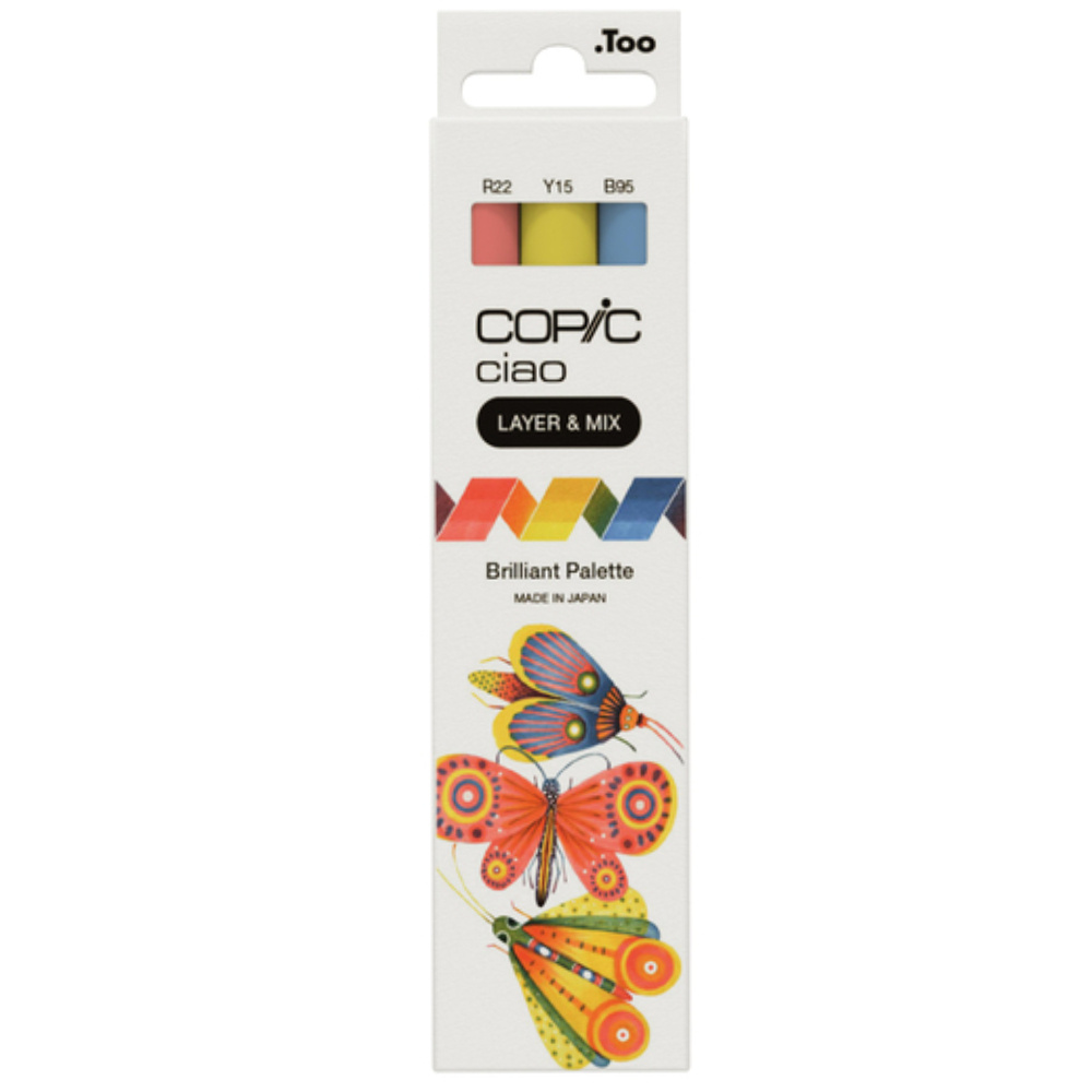COPIC Ciao 3lü Layer & Mix Set - Brilliant Palette
