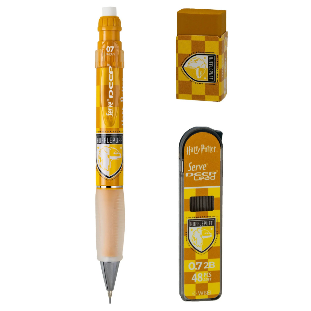 SERVE Harry Potter Hufflepuff Damalı Uçlu Kalem Seti