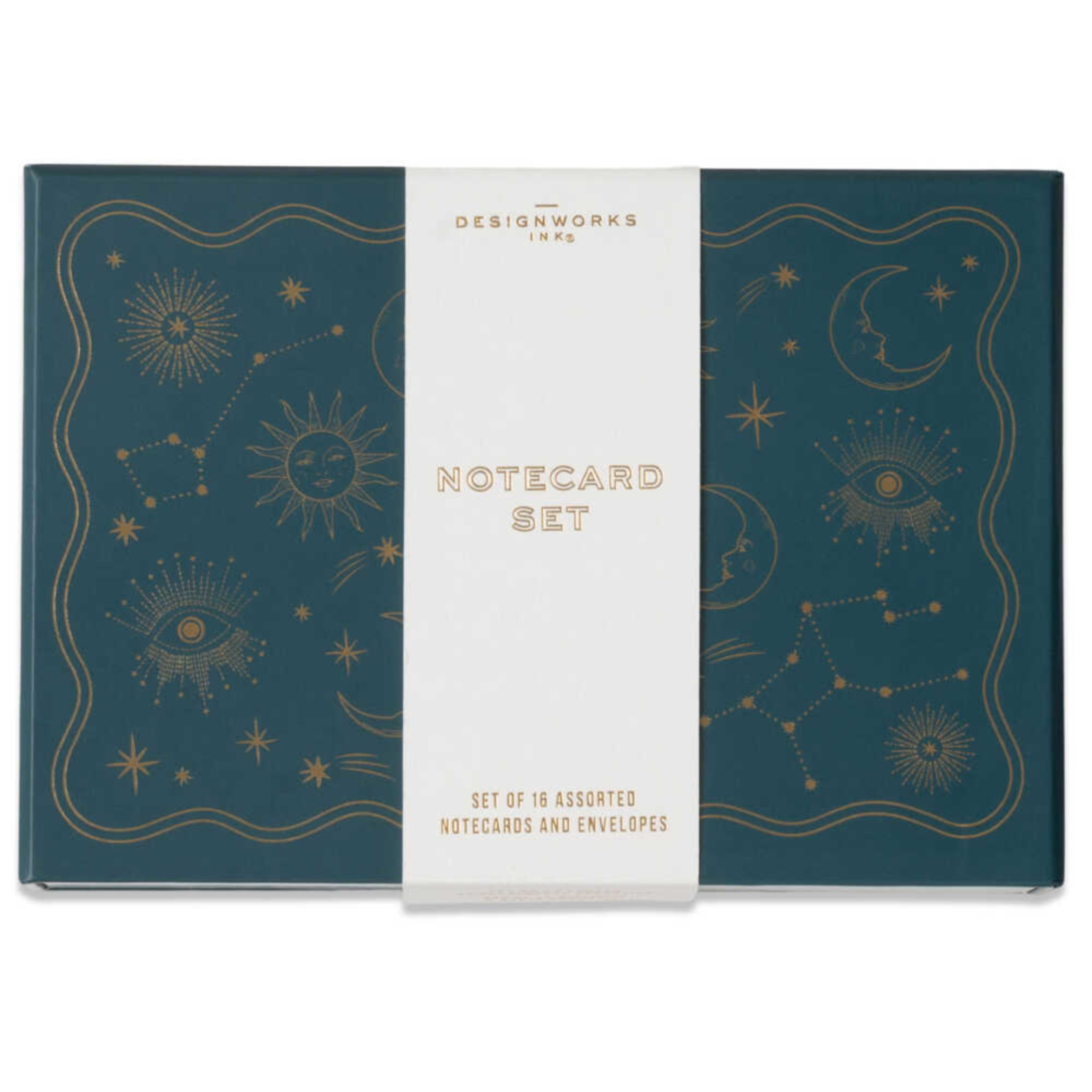 DESIGNWORKS INK Gökyüzü Temalı Not Kartları – 16’lı Karışık Set