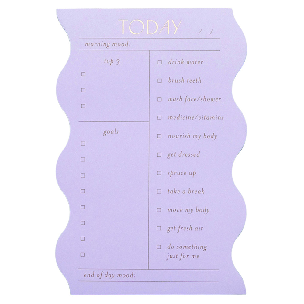 DESIGNWORKS INK Wavy Gündelik Lila Notluk