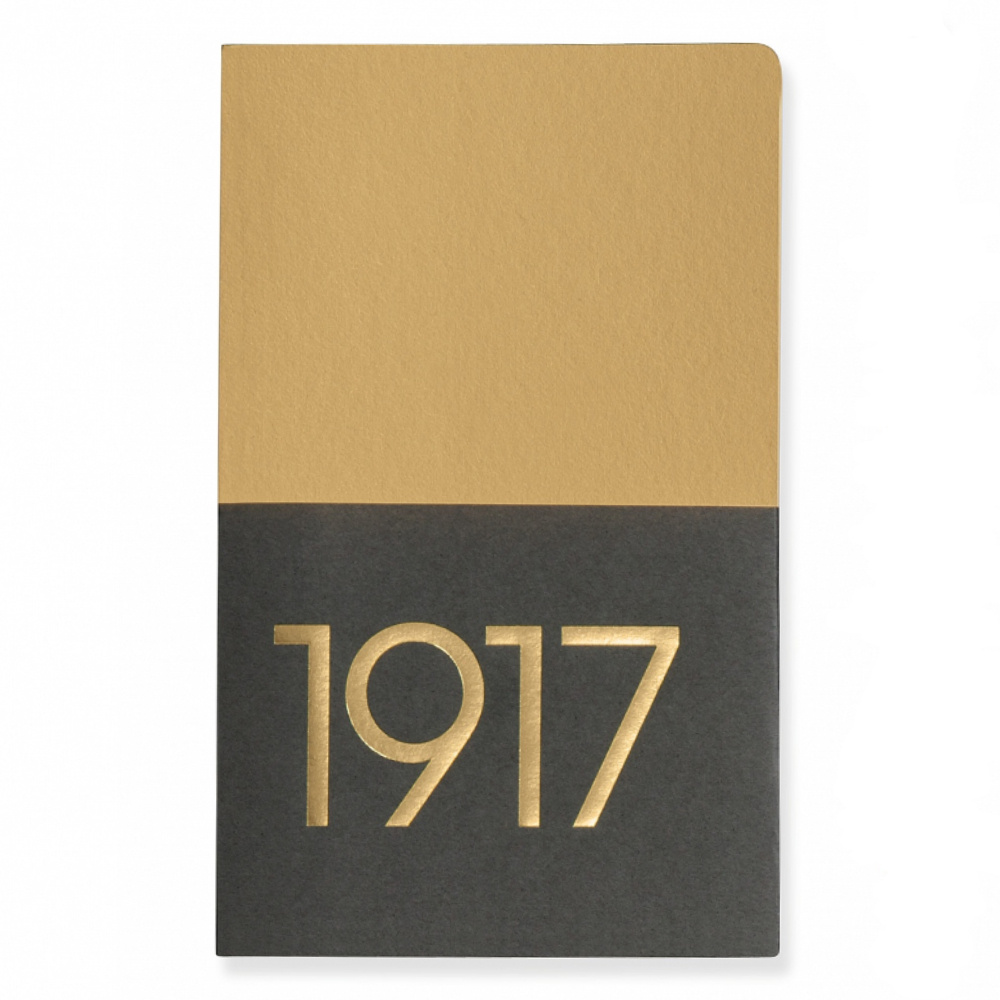 LEUCHTTURM Jottbook Metalik Renkler Serisi Not Defteri, Cep Boy (A6) Altın