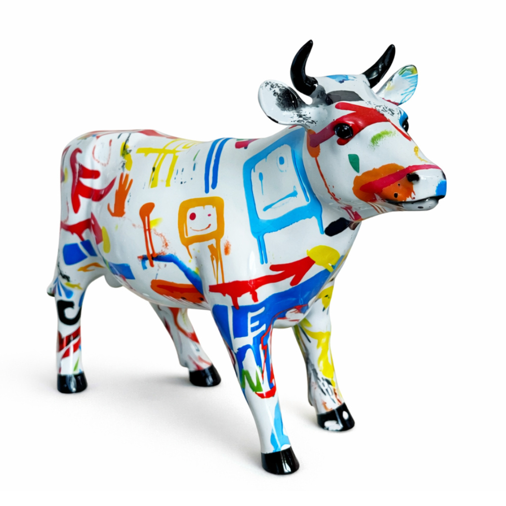 SOFIART Renkli İnek Figür
