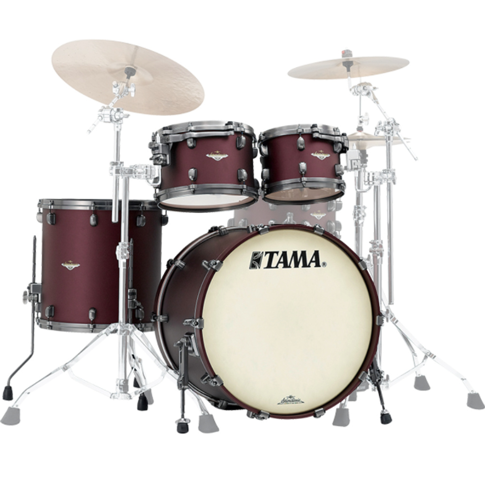 TAMA MA42TZUS-FBM Starclassic Maple Flat Burgundy Metallic 4 Parça (22B/10T/12T/16F) Akustik Davul Seti