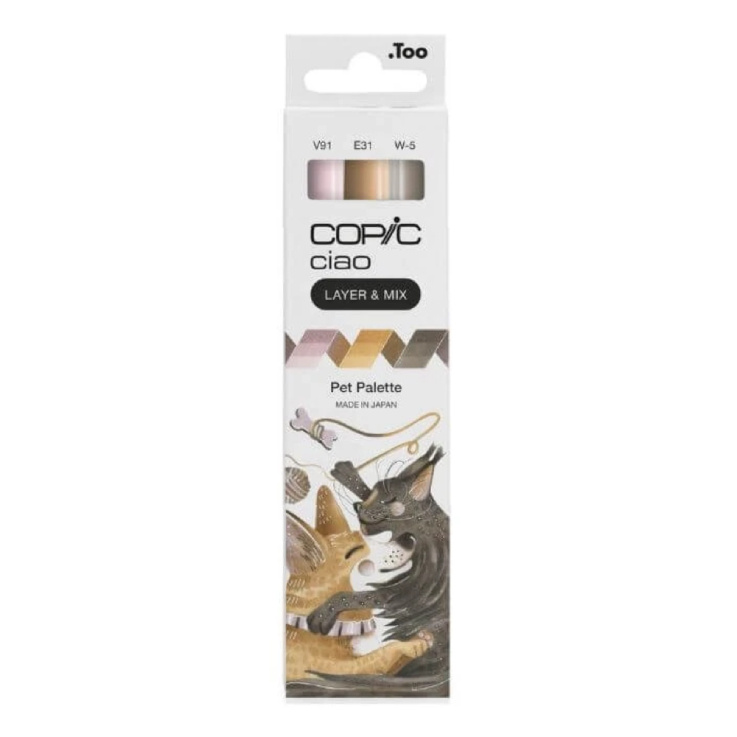COPIC Ciao 3lü Layer & Mix Set - Pet Palette