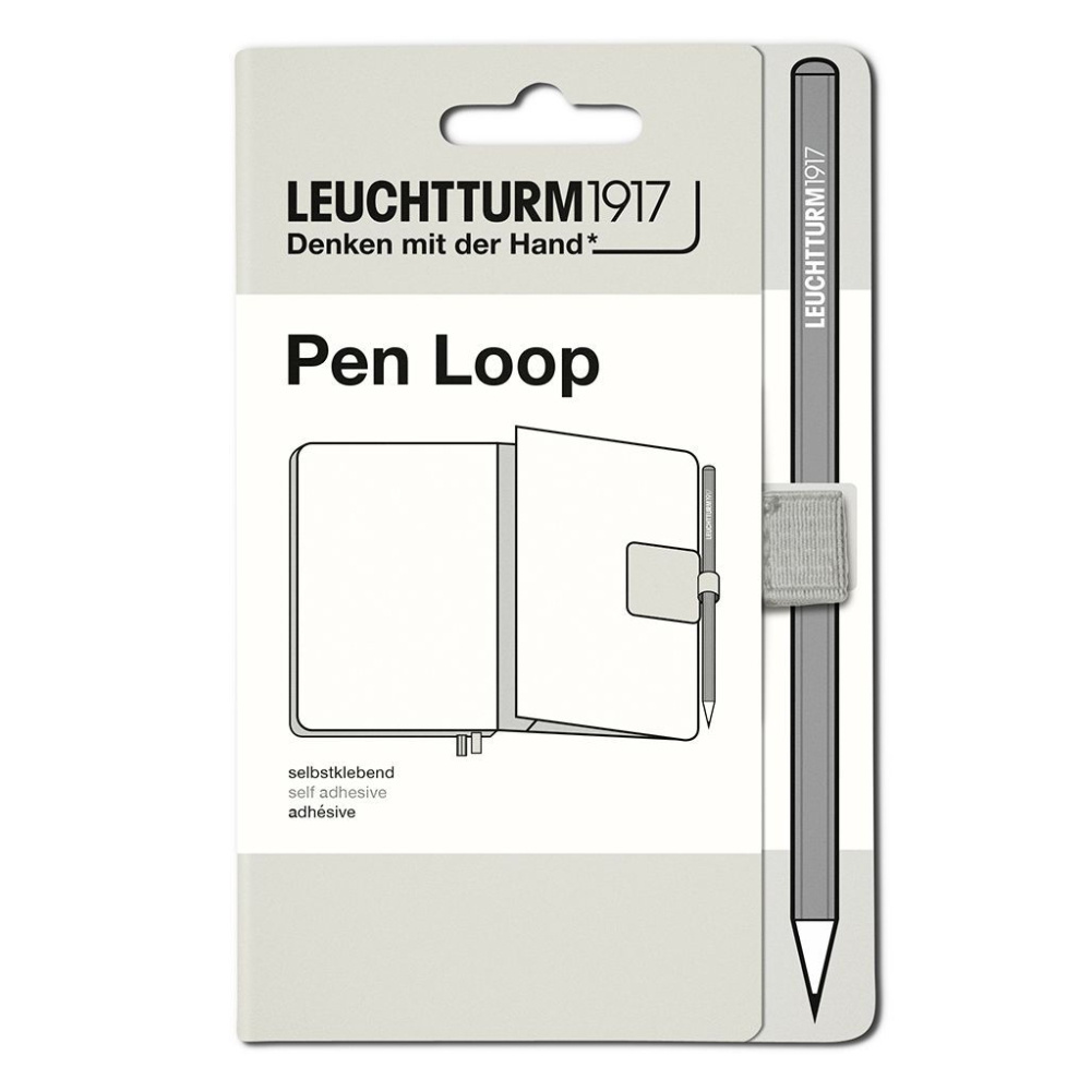 LEUCHTTURM Doğal Renkler Serisi Pen Loop, Kalem Tutacağı, Açık Gri