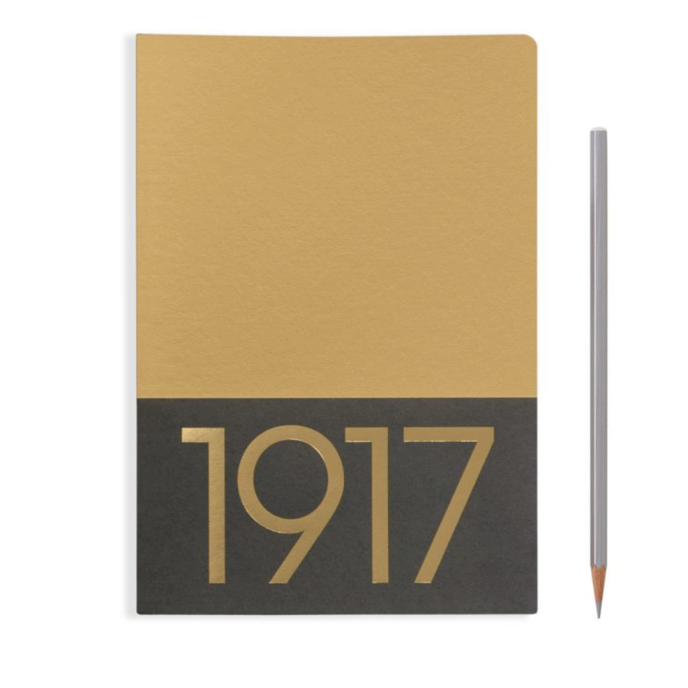 LEUCHTTURM Jottbook Metalik Renkler Serisi Not Defteri, Orta Boy (A5) Altın