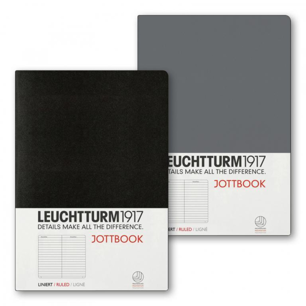 LEUCHTTURM Jottbook Not Defteri, Antrasit Gri - Siyah