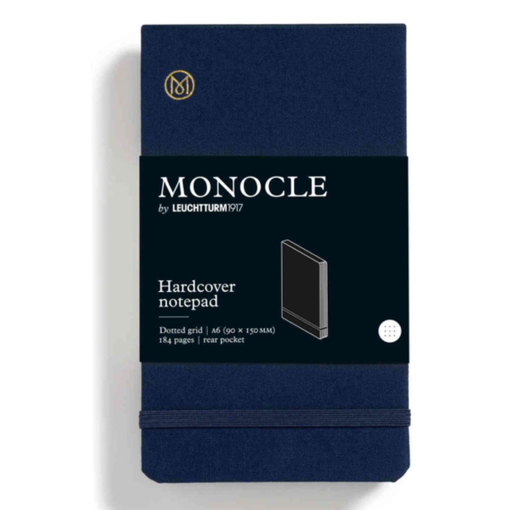 LEUCHTTURM Monocle Serisi, Reporter, Cep Boy (A6), Sert Kapak, Noktalı, Lacivert Defter