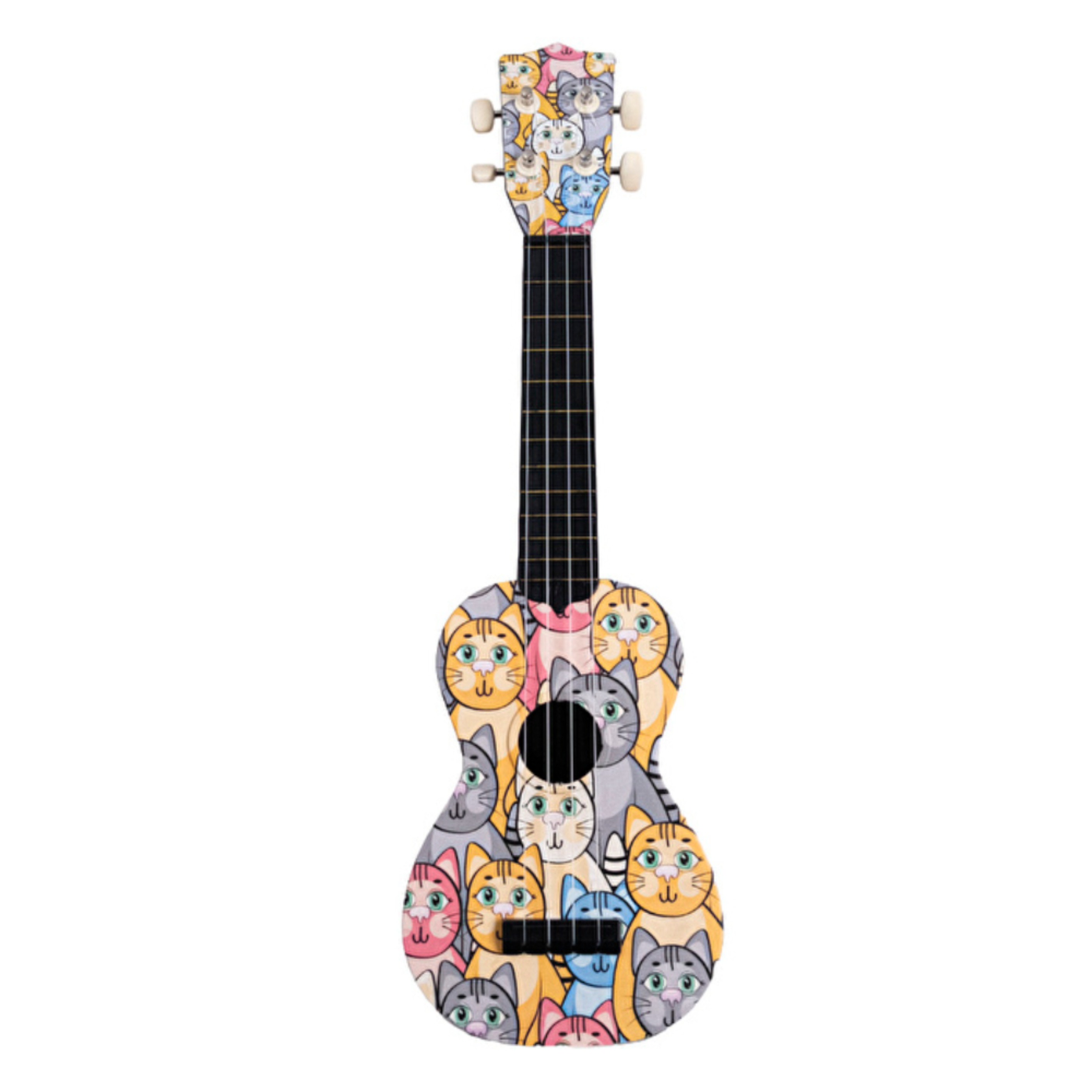 Karin Kedi Desenli Soprano Ukulele